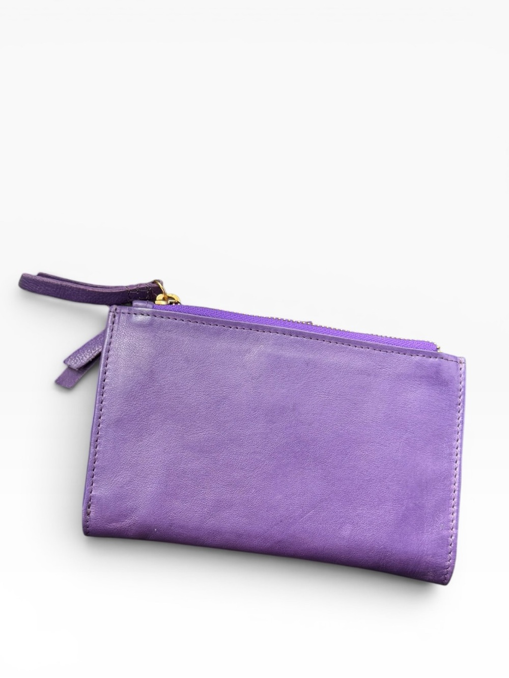 American Leather Co. Taylor Leather Wallet Organizer Vibrant Purple - Picture 5 of 10